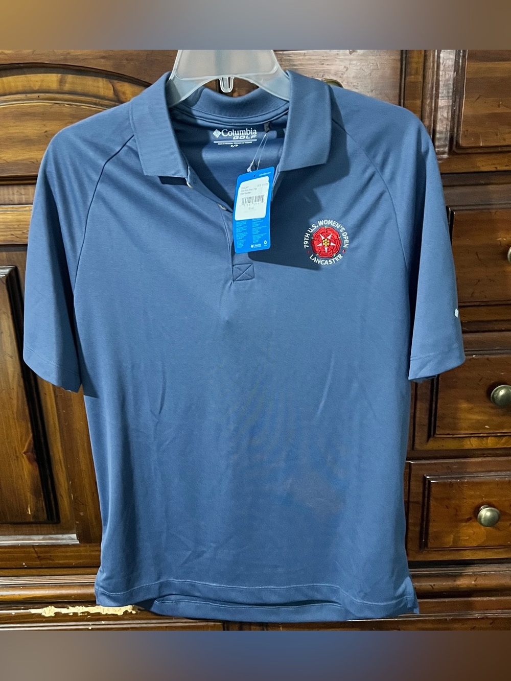 Columbia Golf NWT Women's Omni-Wick Drive II Polo Small Gray Lancaster